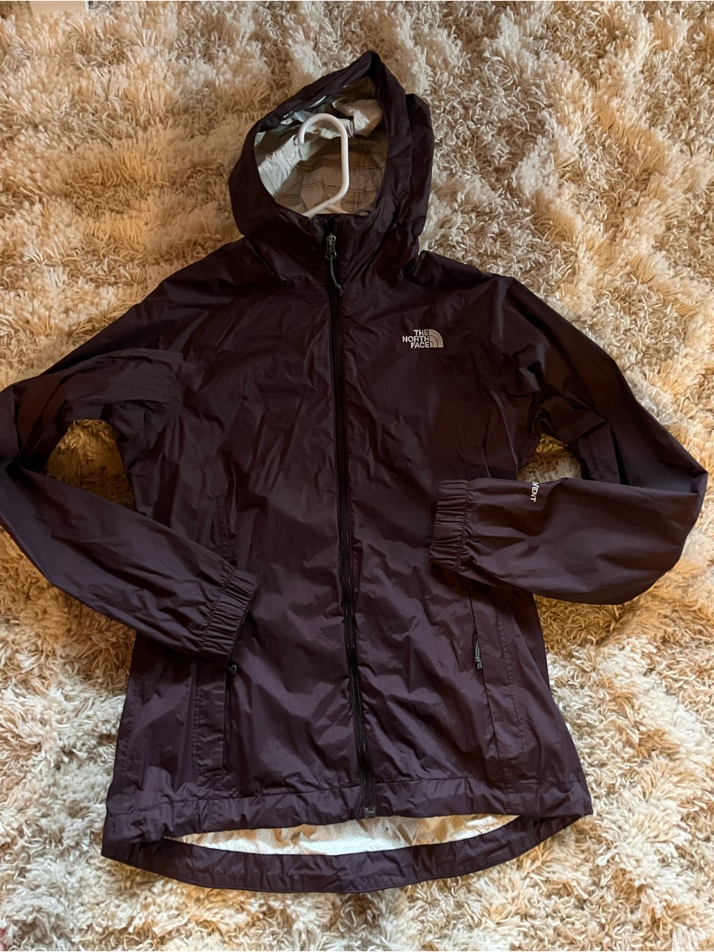 The North Face Women's Hooded Windbreaker Jacket - Plum